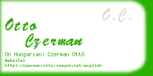 otto czerman business card